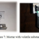 Figure 7: Mortar with volatile substances.