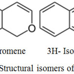 Scheme 17: Structural isomers of chromene.33