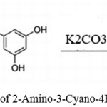Scheme 22: Synthesis of 2-Amino-3-Cyano-4H-Chromene by K2CO3.37