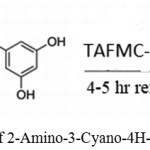 Scheme 24: Synthesis of 2-Amino-3-Cyano-4H-Chromene by TAFMC-1.39