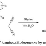Scheme 27: Synthesis of 2-amino-4H-chromenes by using glycine as catalyst.42