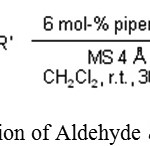 Scheme 4: Reaction of Aldehyde & Nitro alkane.17