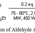 Scheme 5: Reaction of Aldehyde & Malononitrile.18