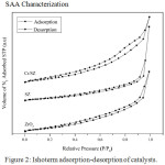 Figure 2: Ishoterm adsorption-desorption of catalysts.