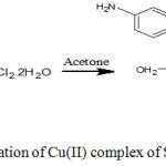 Scheme 3: Schematic representation of Cu(II) complex of Sulfanilamide. [Cu(SA)2(H2O)2]