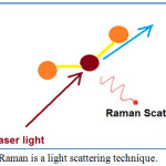 Figure 1: Raman is a light scattering technique.