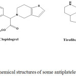 Figure 1: Chemical structures of some antiplatelet drugs.