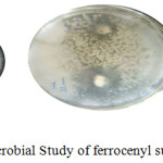 Figure 1: Antimicrobial Study of ferrocenyl substituted pyrazoles.