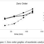 Figure 1: Zero order graphic of mordenite catalysts.