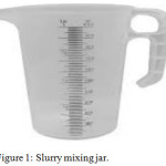 Figure 1: Slurry mixing jar.