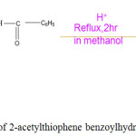Scheme 2: Synthesis of 2-acetylthiophene benzoylhydrozone (ATBH).