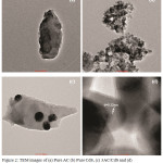 Figure 2: TEM images of (a) Pure AC (b) Pure CdS, (c) 3AC/CdS and (d) HRTEM image of 3AC/CdS.