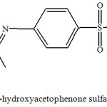 Figure 1: Synthesized 2’-hydroxyacetophenone sulfamethoxazole Schiff base.