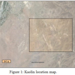 Figure 1: Kaolin location map.