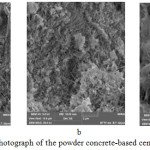 Figure 3: A microphotograph of the powder concrete-based cement stone.