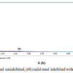 Figure 6: (6a) mild steel uninhibited, (6b) mild steel inhibited with plant extract.