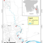 Figure 1: GPS map showing the sampling sites.