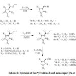 Scheme 1: Synthesis of the Pyrrolidine-based iminosugars (7a-e)