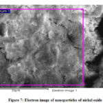 Figure 7: Electron image of nanoparticles of nickel oxide