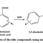 Scheme 1: Synthetic route of the title compounds using nickel oxide nanoparticles
