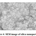 Figure 4: SEM image of silica nanoparticles