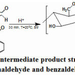 Scheme 1: The initialy intermediate product structure of chitosan with  formaldehyde and benzaldehyde