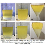 Figure 5: Purification of biodiesel with ChCl/Gly DES in 1:1