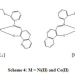 Scheme 4: M = Ni(II) and Co(II) 