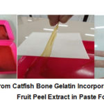 Figure 2: Edible Film from Catfish Bone Gelatin Incorporated with Red Dragon Fruit Peel Extract in Paste Form