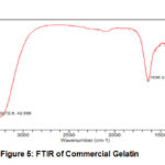 Figure 5: FTIR of Commercial Gelatin